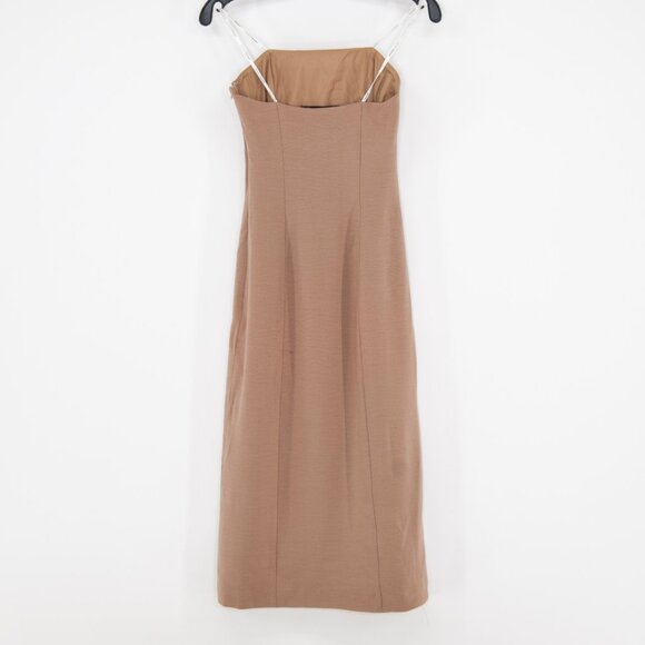 Vintage Susan Lazar Wool Strapless Maxi Dress – Size 2 - Picture 2 of 5